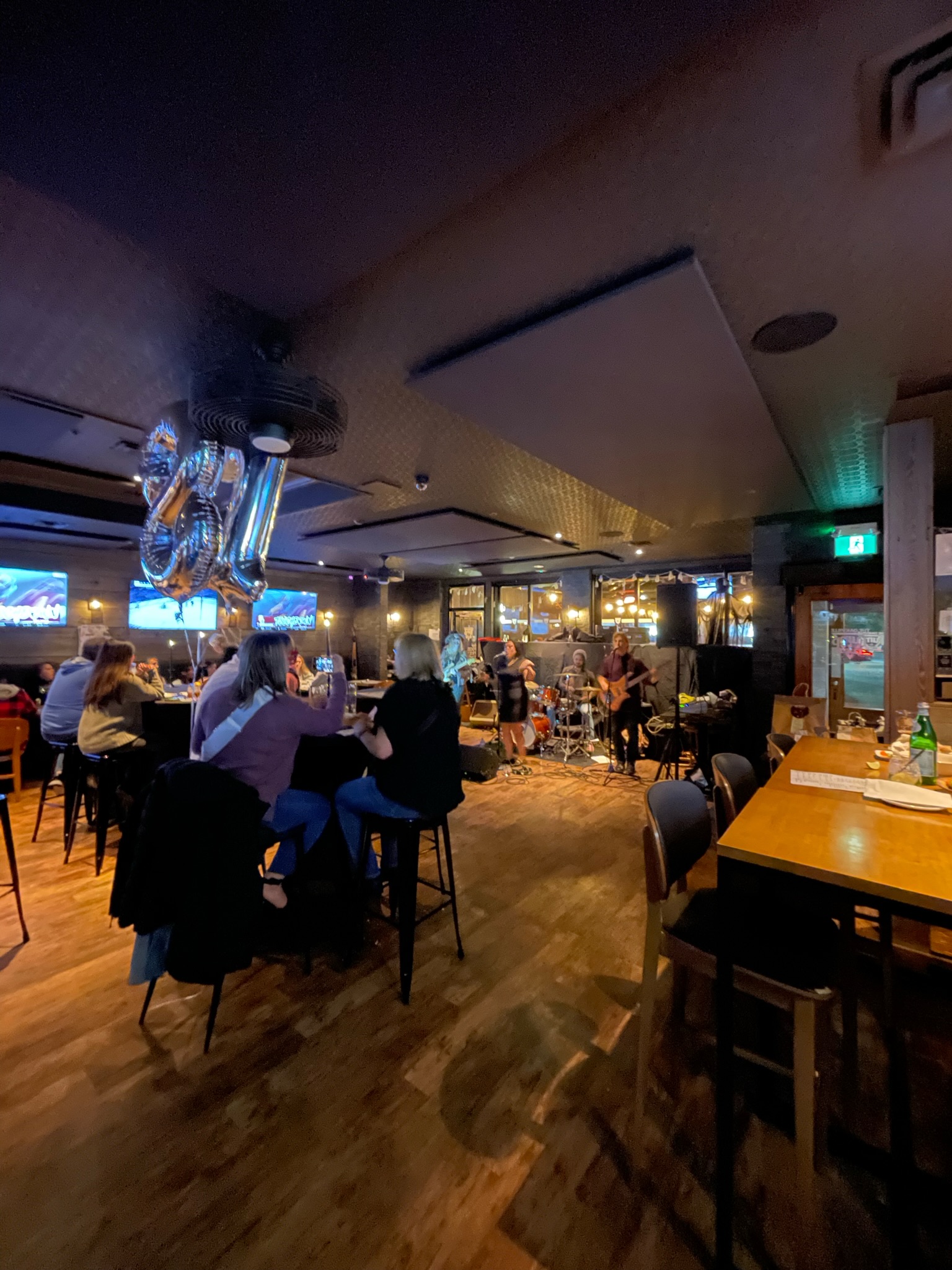 Interior seating and bar area at The Oakville Pump & Patio, Oakville