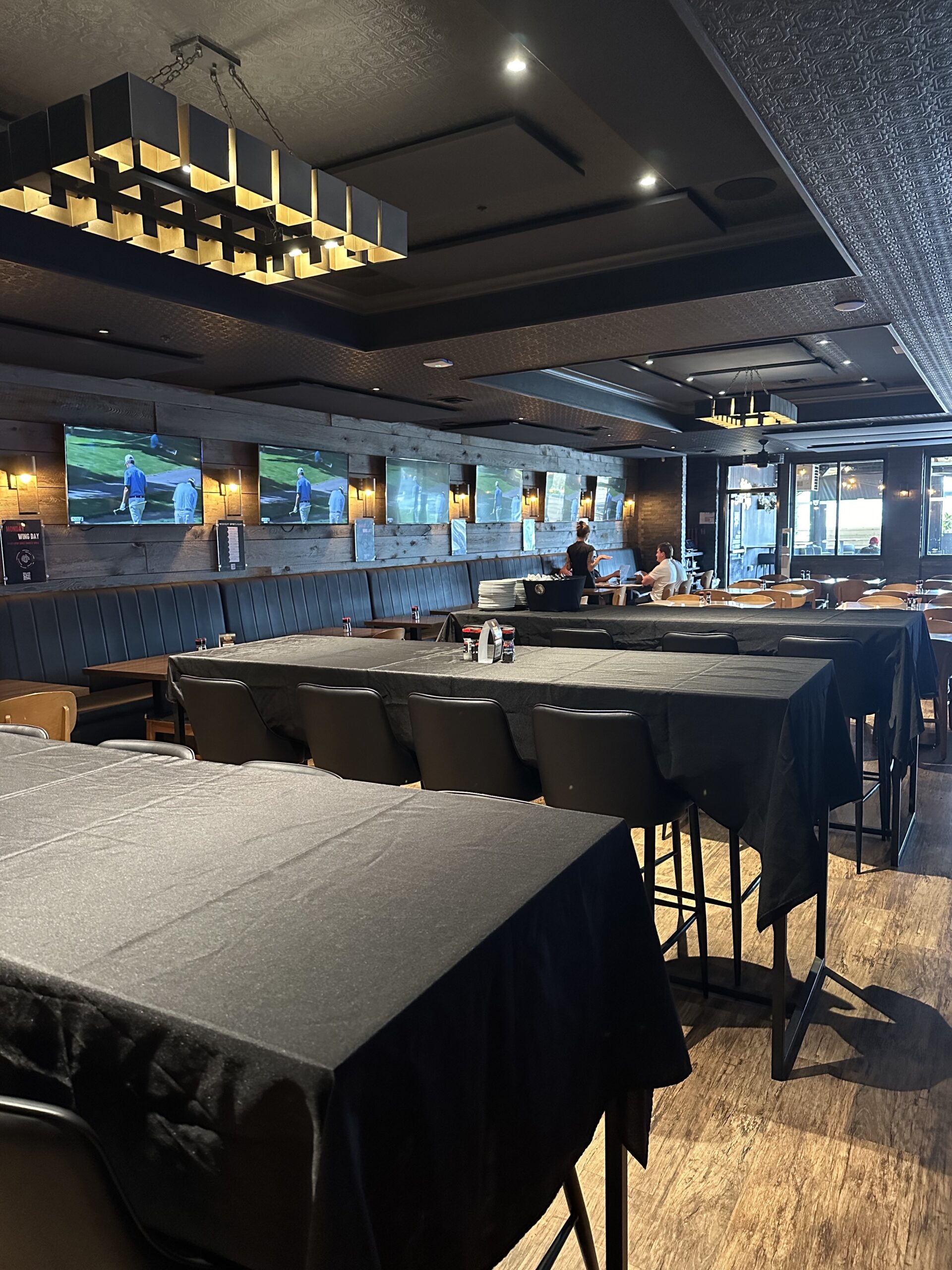High top tables for group bookings at The Oakville Pump & Patio