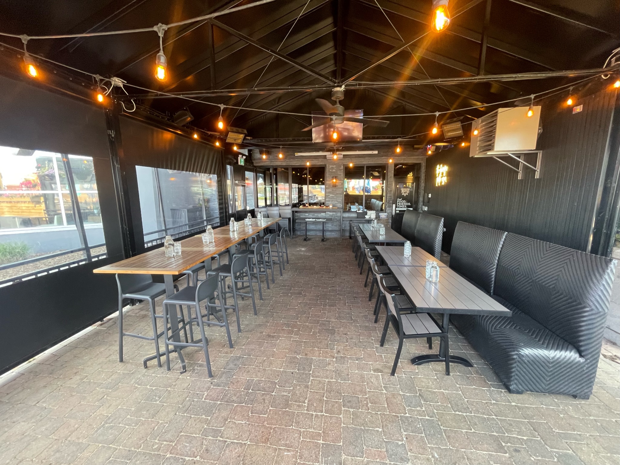 The Canopy covered patio space at The Oakville Pump & Patio